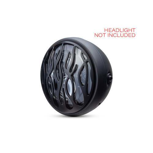 Flames Design Headlight Grid 7 "