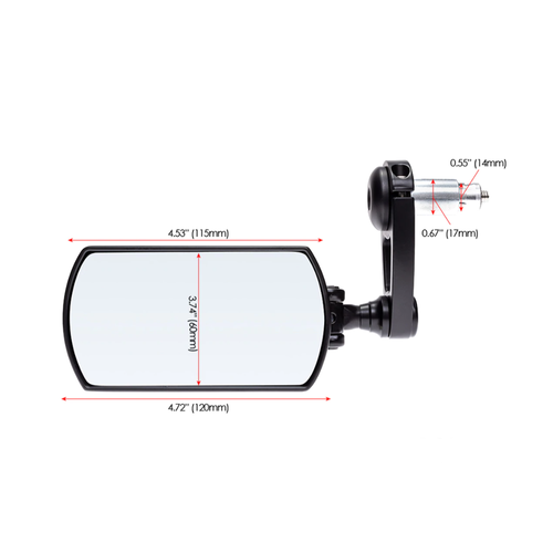 Bar End Mirror F1 Adjustable