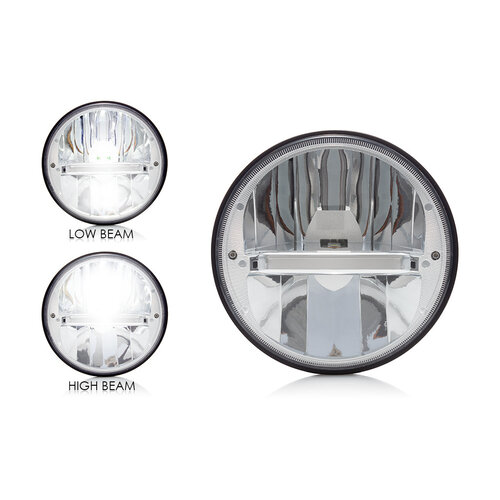 7" Chrome Classic Reflektor Typ LED Scheinwerfereinsatz