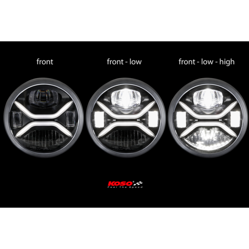 KOSO Xenith LED Headlight E-Mark |  DOT Approved