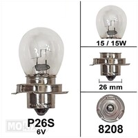 Lamp P26S 6 Volt 15W