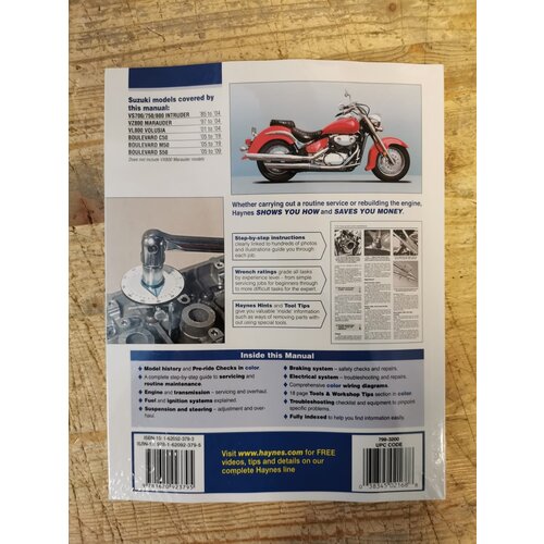 Haynes Reparatiehandleiding SUZUKI INTRUDER MARAUDER VOLOSIA