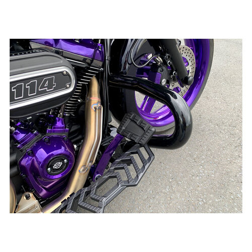 KODLIN Track Board Brems-/Schaltpedal Silber | 86-17(NU)FL Softail; 12-16(NU)Dyna FLD Switchback; 83-23 FLT/Touring; 09-23 Trikes