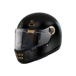 Helm Jarama SV Mattschwarz | Mit Goldenen Details