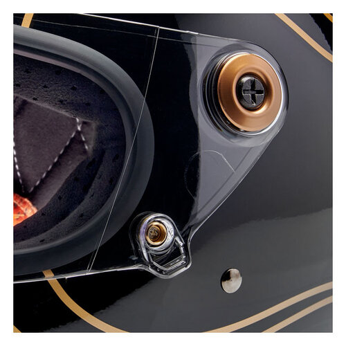 Biltwell Gringo S Helm Glans Zwarte Vlammen | ECE R22.06