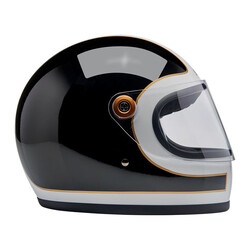 Casque Gringo S  Blanc/Noir Brillant | ECE R22.06