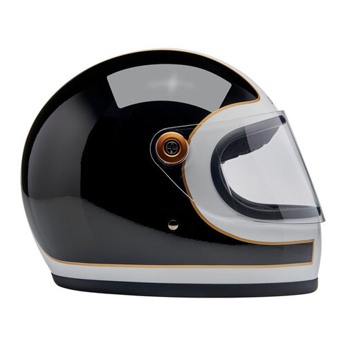 Biltwell Gringo S Helm Glanz Weiß/Schwarz | ECE R22.06
