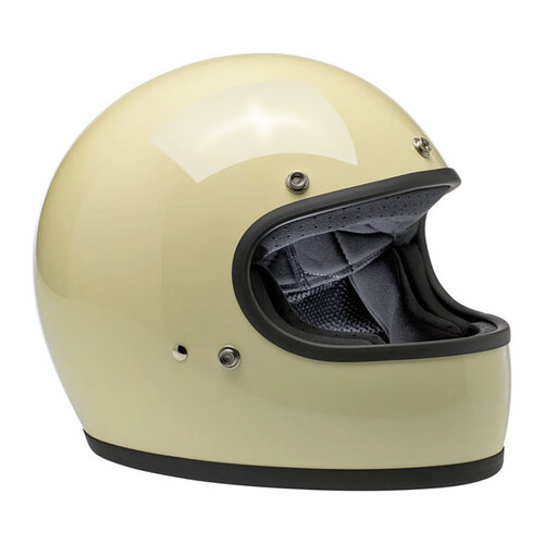 Biltwell Gringo Helm Gloss Vintage Weiß | ECE R22.06