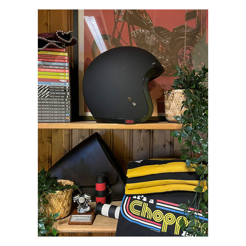 13½ Skull Bucket Helmet | Matt Black