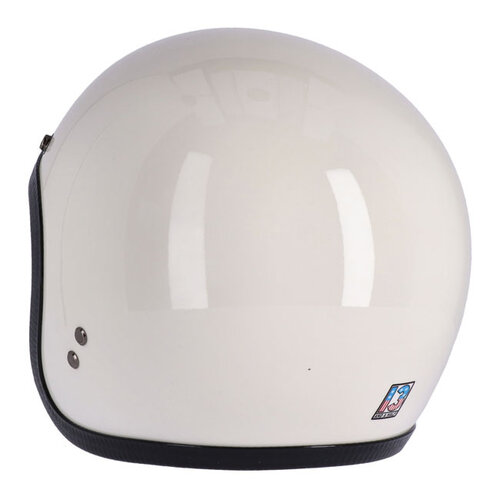 13½ Casque Skull Bucket Vintage Blanc | ECE 22.06