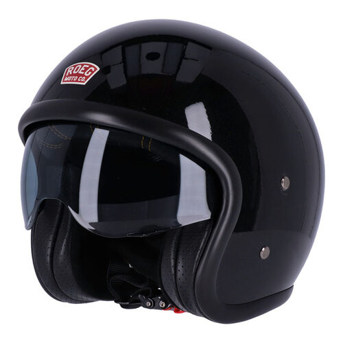 Roeg Helm Sundown Glans Zwart | ECE R22.06