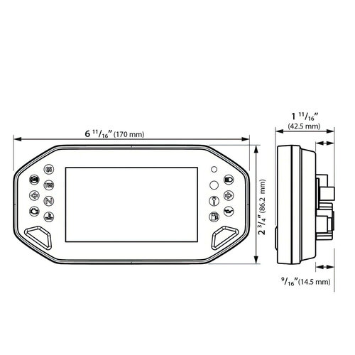 KOSO RX-4 Multifunction TFT Meter | All Model