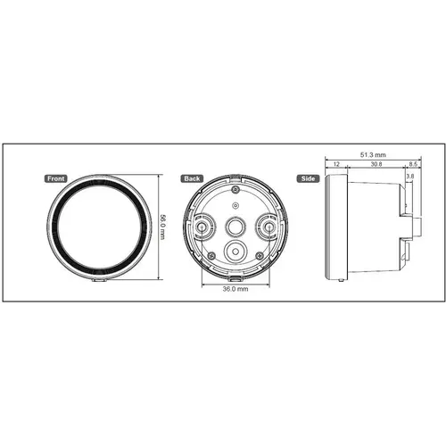 KOSO TNT-05 D48 Drehzahlmesser Universal 12.000 RPM | Modell wählen