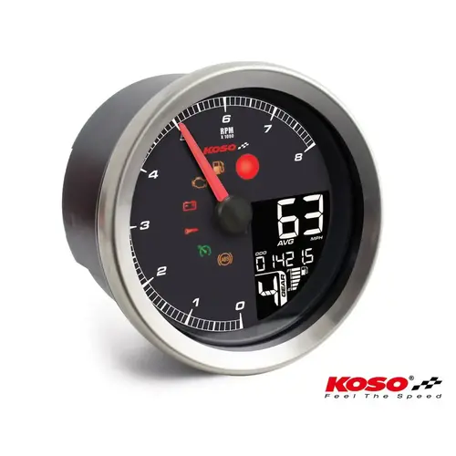 KOSO HD-01-04 Messgerät | XL-883, XL-1200, Dyna & Softail | Modell Wählen