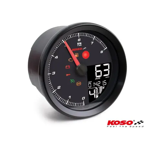 KOSO HD-01-04 Meter | XL-883 , XL-1200 , Dyna & Softail | Choose Model