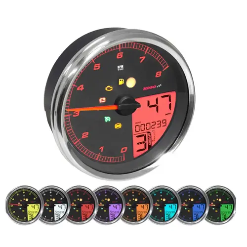 KOSO HD-05 Multifunctionele Meter | Dyna, Softail, Road King