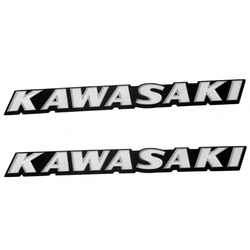 Kawasaki Classic Z Style Side Panel/Petrol Tank Badge Set | Billet | Pair