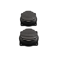 Finned EFI Carb Tops Contrast Cut | Black