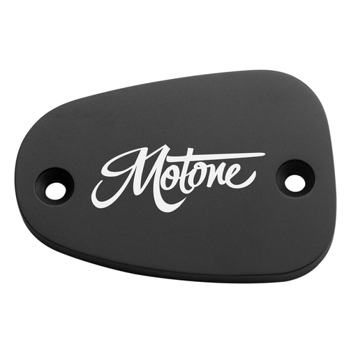 Motone Billet Disc Brake Oil Reservoir Master Cylinder Cap | Motone Logo | Black