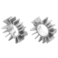 Uitlaatklemmen Met Vinnen | LC | Shotblast-Afwerking of Zwarte Verfafwerking