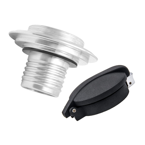 Motone BMW Airhead Monza Tankdeckel-Kit | Schwarze Kappe