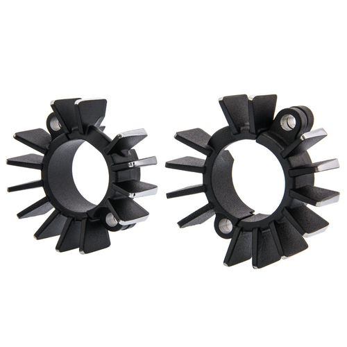 Motone Colliers D'Échappement À Ailettes | Lc | Ailerons Noirs Ou Polis Contrastés