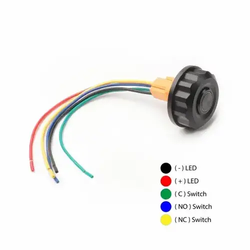 Rebelmoto Écrou Central BMW avec Bouton Poussoir pour Modèles Twin-Shock et Monolever | R100 et R80 | Noir