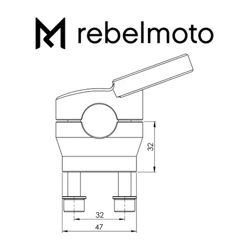 Rebelmoto Rebel Risers | Motoscope Pro | 22mm | Kies Model