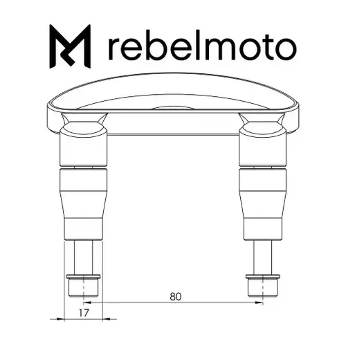 Rebelmoto Rebel Risers | Motoscope Pro | 22mm | Choisir le Modèle