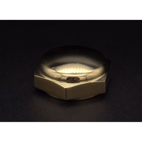 Motone "The Boss" Top Yoke / Steering Stem Brass Nut | LC or AC