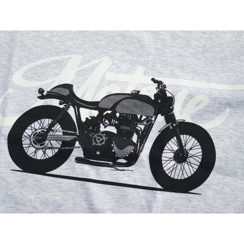 Motone X Brusco Cafe Racer T|Shirt | Ash Grey