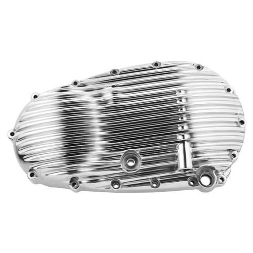 Motone Ribbed / Finned Clutch / Primary Side Engine Case Cover | Black or Polished or Brushed