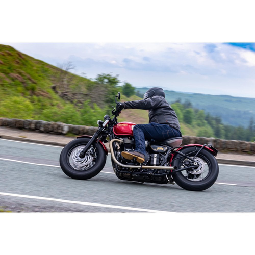 Motone Bedlam Slash-Cut Uitlaatpijpen Voor Street Twin of Bobber/Speedmaster | Geborsteld