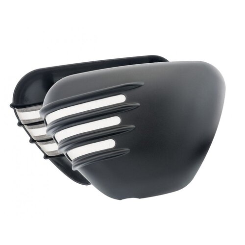Motone Rue Twin | Panneaux Latéraux Nervurés | Noir Mat