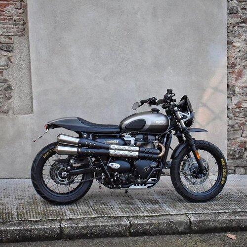 Motone Kit De Rangement Arrière Street Twin / Street Scrambler / T100 / T120 | Lecter Light Black Ou Cuda Light Black