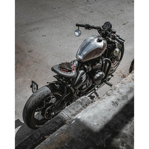 Motone Black Jack Union Jack Monza-Petset Voor Triumph En Hd | Contrastgepolijst