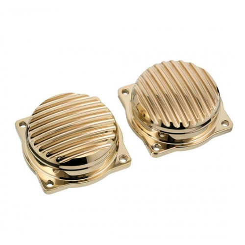 Motone Finned 2001-2007 Carb Tops Contrast Cut Brass