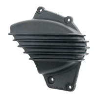 Streamliner Tandwieldeksel | Geribbeld | Zwarte of Polished Vinnen | LC | Straat Twin/T100/T120