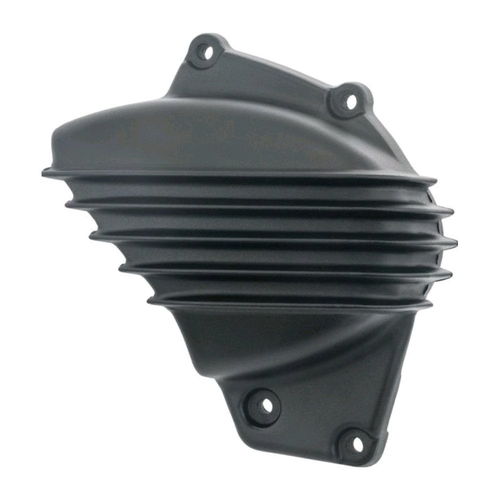 Motone Streamliner Sprocket Cover | Ribbed | Black or Polished Fins | LC | Street Twin/T100/T120