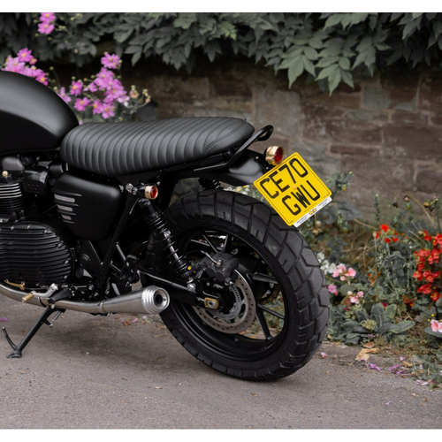 Motone The Viper- Low Profile Skinny Ribbed Seat | Black or Tobacco Brown