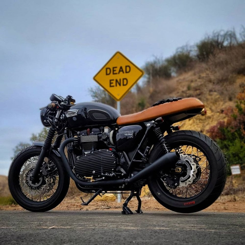 Motone Kit De Rangement Arrière Street Twin / Street Scrambler/T100/T120 | Eldorado Laiton Clair