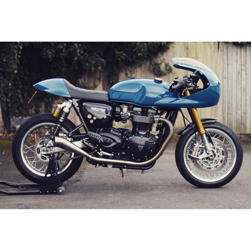 Motone ODIN | Abgasanlage | Speed Twin / Thruxton | Rennkanister Im GP-Stil (Optionale Schallwand)