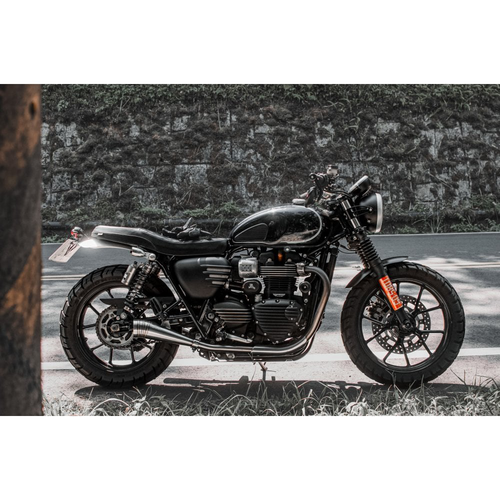 Motone ODIN | Système D'Échappement | Rue Twin 900 | Canettes De Course De Style GP (Déflecteur En Option)