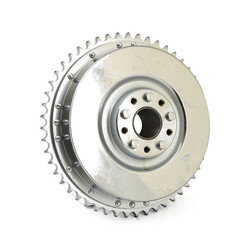 67-72 B | T | Rear Brake Drum& Sprocket | Chrome