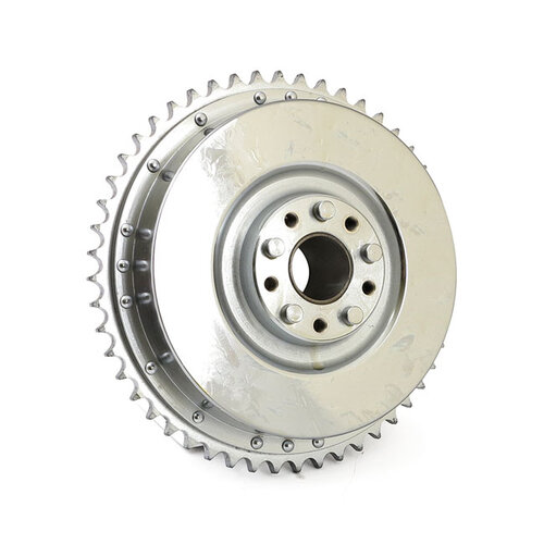 67-72 B | T | Rear Brake Drum& Sprocket | Chrome