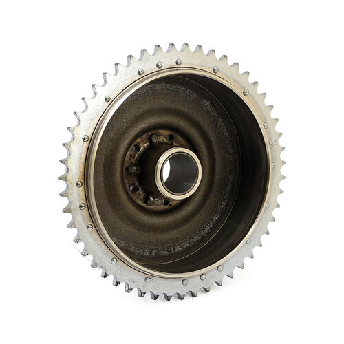67-72B | T | Tambour Et Pignon De Frein Arrière | Chrome