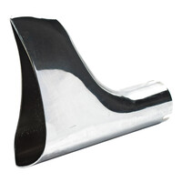 Universelle Slip-On-Fishtail-Spitze, Chrom