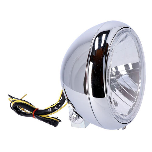 7" H4 Headlamp For Fl Models | Clear Lens | Chrome