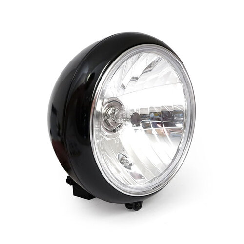 Lampe Frontale H4 7" Pour Modèles Fl | Lentille Transparente | Noir