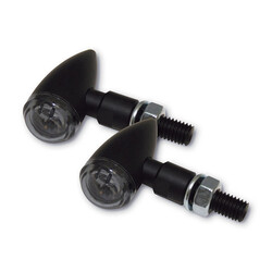 Pb2 Led Knipperlichten Zwart | Smoke Lens
